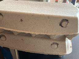 Egg container made of corrugated cardboard, eco-friendly packaging.