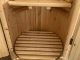 Kulatý cedrový fytobarel se zkosením, mini sauna, cedrový sud - фото 7