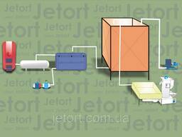 Linka na výrobu a řezání pěnového plastu "Foam line" 20 m3 za den