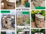 Mini sauna, fyto sud, miniaturní sauna, domácí saunový sud, vnitřní saunová kabina - photo 2