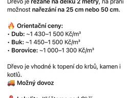 Prodám palivové dřevo
