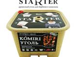 Starter birch charcoal for barbecue in Eco packaging