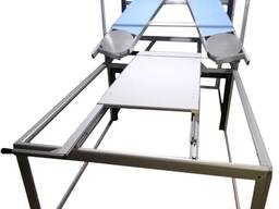 Stroj na řezání minerální vlny a pěnové gumy kroucenou strunou (ruční) "Fruber"