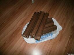 Wood pellets and briquettes